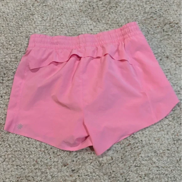 Athleta GIRL Hot Pink Heart The Hustle Shorts - Picture 2 of 4